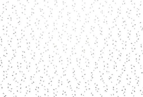 Light Black vector texture with musical notes. Illustrazione stock