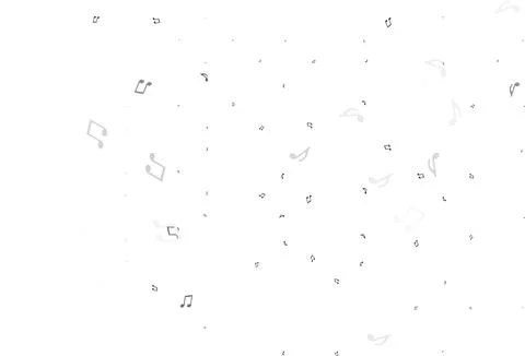 Light Black vector texture with musical notes. Illustrazione stock