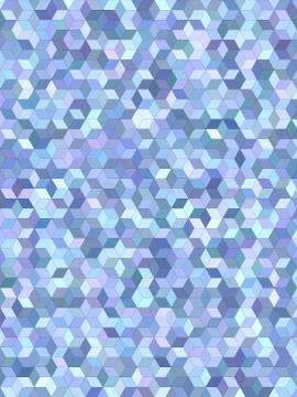 Light blue 3d cube mosaic background design Stock Illustration