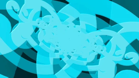 Light Blue 4K Double Loop Rotation Stock Footage 100250626