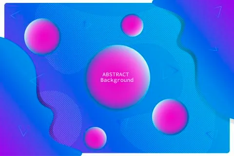 Light blue abstract background with colored circles with pink gradients Stock Illustration