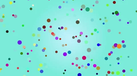 Light blue abstract background with colorful dots Vídeo Stock 49193600