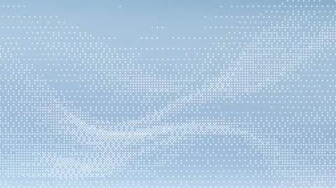 Light blue abstract background with digital wave pattern and halftone dot Illustration