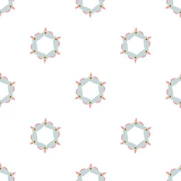 Light blue abstract circle pattern seamless vector Stock Illustration