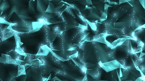 Light blue, abstract digital waves with small, glowing dots and the Stock Footage 282846024