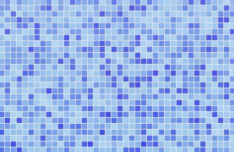Light blue abstract mosaic tile pattern texture background. イラスト素材