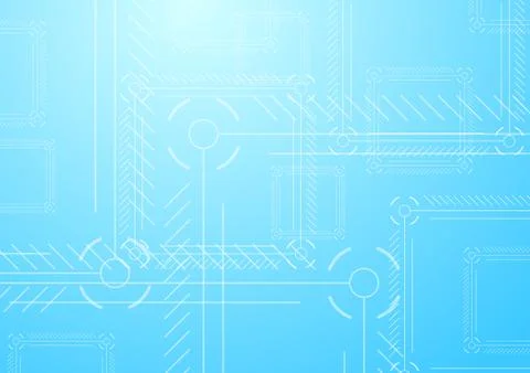 Light blue abstract tech background Stock Illustration