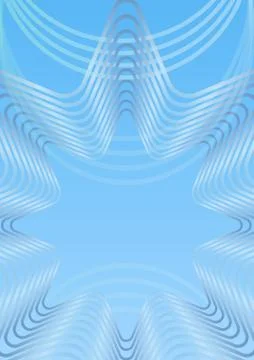 Light blue abstract vertical background with line star element, white and blue Stock Illustration