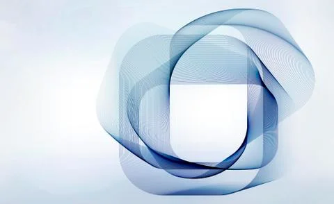 Light blue and blue motion lines on light gray background Stock Illustration
