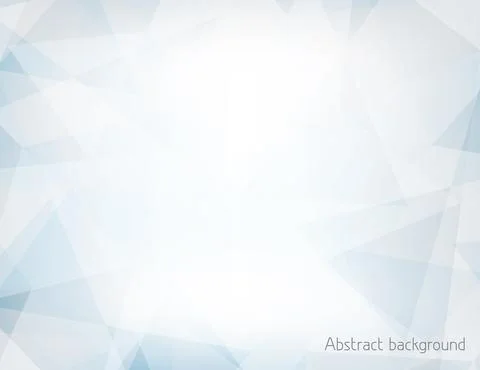 Light blue and grey background textured by chaotic triangles Stock Illustration