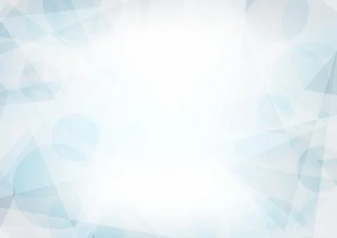 Light blue and grey background textured by circles and triangles. Geometrical Illustrazione stock