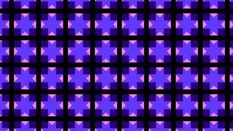 Light blue and pink colored loop video of seamless pattern with decorative Stock Footage 201125899