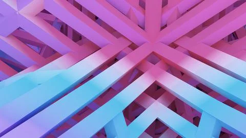 Light blue and purple gradient structure abstract background, geometric backg Stock Illustration