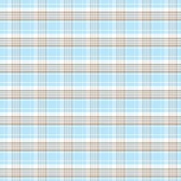 Light Blue and Tan Checkered Grid Seamless Pattern for Fabric Print and Wal.. 스톡 일러스트