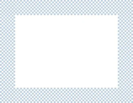 Light blue and white checkered frame Stock Illustration