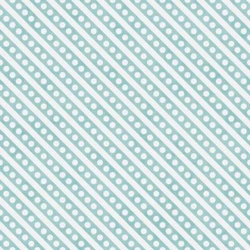 Light blue and white small polka dots and stripes pattern repeat background Illustrazione stock