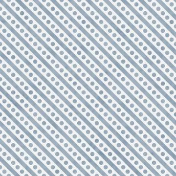 Light blue and white small polka dots and stripes pattern repeat background Stock Illustration