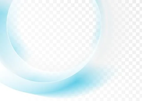 Light blue and white smooth glossy circles abstract geometric background Stock Illustration