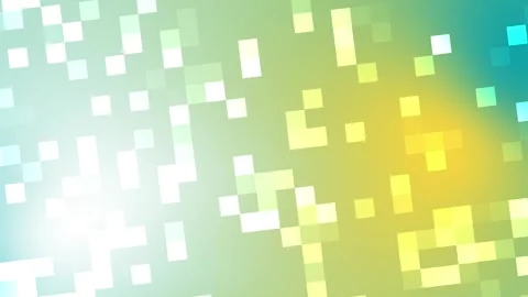Light blue and yellow gradient background pixelate overlay Stock Footage 314644621