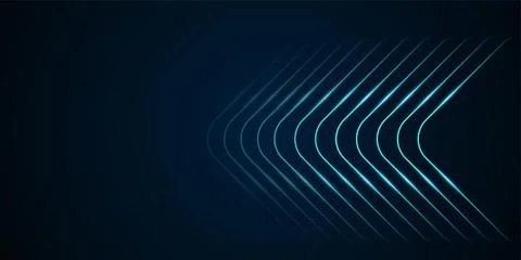 Light blue arrows on dark background with dotted patterns enhances the lumi.. Stock Illustration