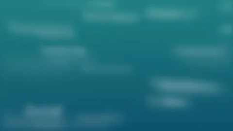 Light blue background with different words, which deal with business. Close up Stock Footage 105189787