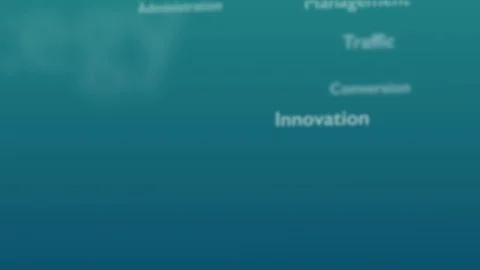 Light blue background with different words, which deal with business. Close up Stock Footage 105191423