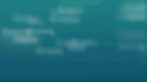 Light blue background with different words, which deal with design. Close up Stock Footage 105867548