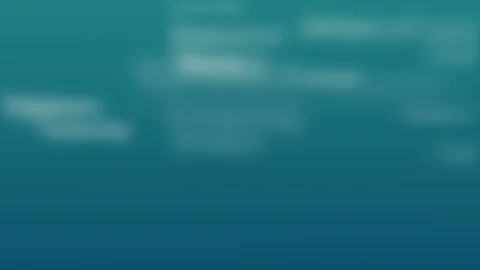 Light blue background with different words, which deal with technology. Close up Stock Footage 107235971