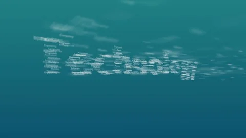 Light blue background with different words, which deal with technology. Close up Stock Footage 107242065