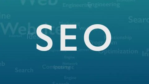 Light blue background with different words, which deal with Search Engine Stock Illustration