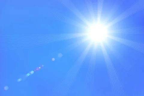 Light on a blue background Illustrazione stock