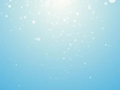 Light blue background with snowflakes Illustrazione stock