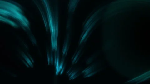 Light blue beams passing out in dark space Stock Footage 225742983