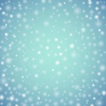 Light Blue blurred bokeh winter background. EPS 10 Stock Illustration
