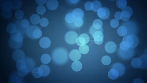 Light blue bokeh particles background, soft glowing spheres seamless loop, 4k Stock Footage 334055481