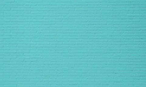 Light Blue brick wall long tiles texture background for interior design Foto stock