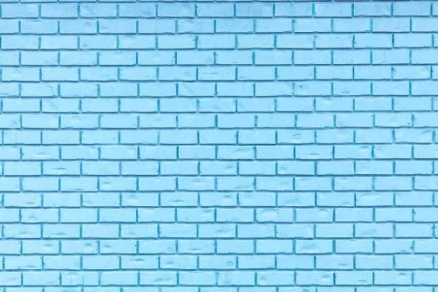 Light Blue brick wall for use as a background. Stock Photos