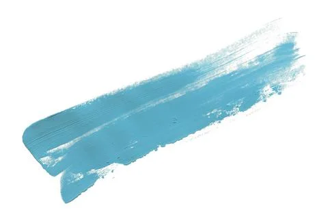 Light blue brush isolated on a white background Stock Photos