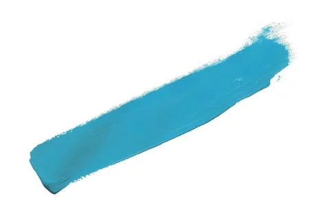 Light blue brush isolated on a white background Stock Photos