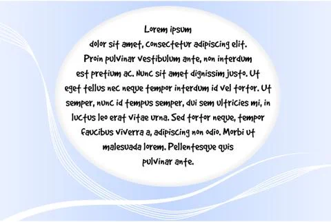 Light blue business text frame vector design Illustrazione stock