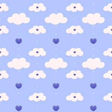 Light blue childish pattern for beeding, wrapping paper or baby shower, dotted Illustrazione stock