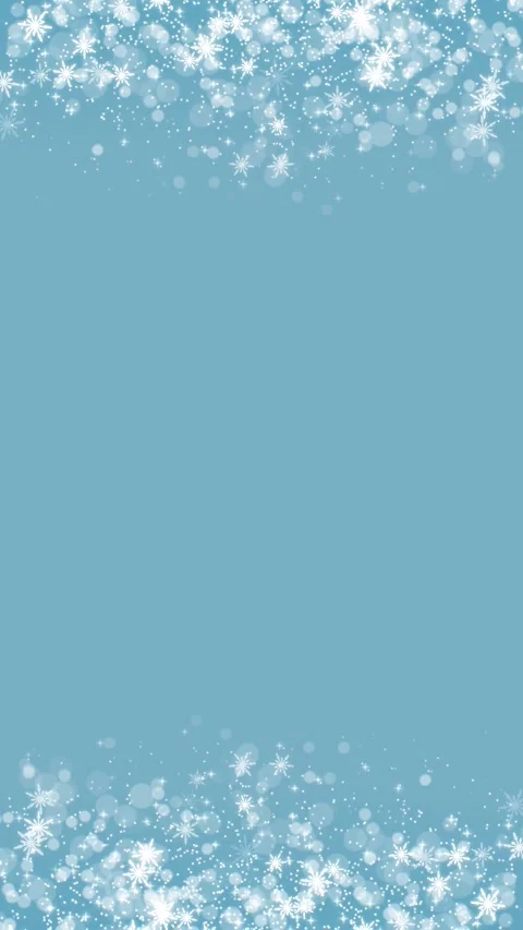 Light blue Christmas background with glittering white particles and snow flakes. Stock Footage 311362037