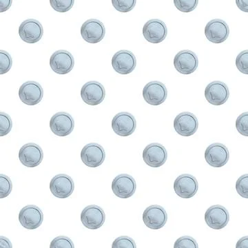 Light blue circular star pattern seamless background 스톡 일러스트