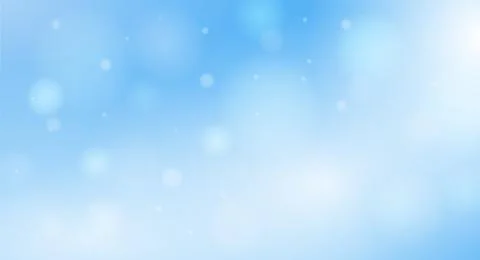 Light blue colored bokeh background with glowing circular shapes イラスト素材