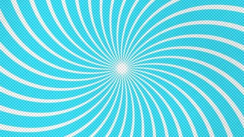 Light Blue Comic Spiral Background Illustrazione stock