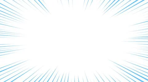 Light blue concentration lines on white background Stock-Illustration