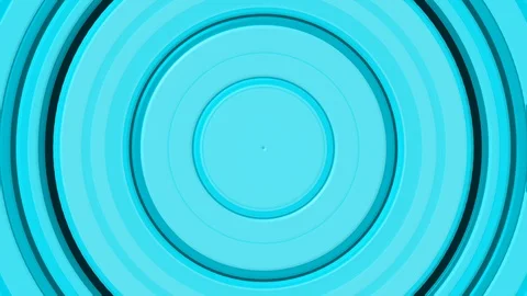 Light Blue Concentric Circle move Video stock 100199534