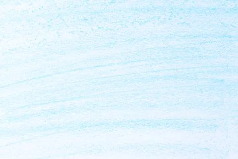 Light Blue Crayon Scribbles Texture on White Paper Stockfoto's