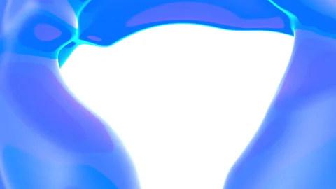 Light blue deformable surface. abstract animation. 3d render Stock Footage 149076105