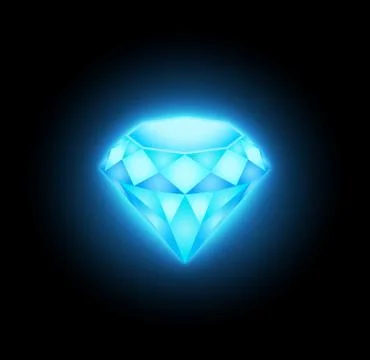 Light blue diamond Stock Illustration